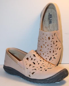 JAMBU JBU WILDFLOWER MOC WOMEN'S VEGAN NUBUCK SLIP-ON SHOES SIZE 8.5 M - Picture 1 of 7