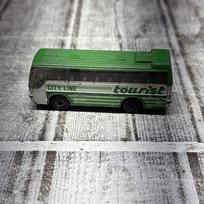 Vintage 1986 Matchbox Diecast Green City Line Tourist Ikarus Coach Bus - Image 1 of 4