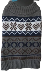 HUKA Hundepullover Winter S Mehrfarbig mit Muster 100% Polyester Neu - Bild 1 von 2