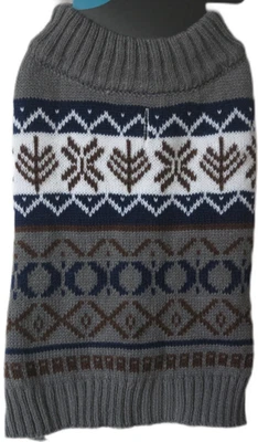 HUKA Hundepullover Winter S Mehrfarbig mit Muster 100% Polyester Neu - Bild 1 von 2