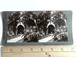 Keystone Stereoview Beerdigung von Präsident McKinley Kränze Canton Ohio 1900er - Bild 1 von 2