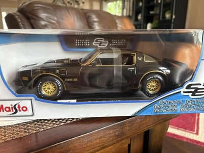 2024 Maisto Special Edition 1/18 Diecast Bandit Pontiac Firebird Trans Am Black - Image 1 of 4