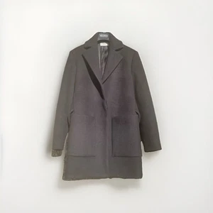 Auth BALENCIAGA Black Virgin Wool Blend Lined Chunky Long Blazer Jacket 36 UK8 - Picture 1 of 17