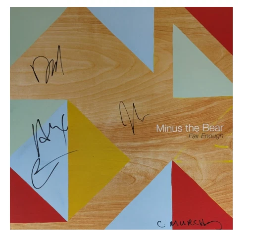 Minus The Bear - Fair Enough Vinyl Signed Cover - Image 1 of 1