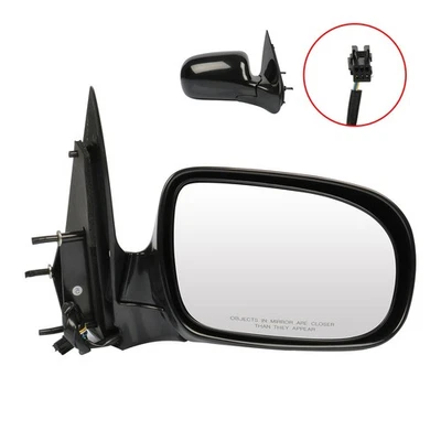 Right RH Power Mirror For 1997-2007 Chevrolet Venture/Montana/Uplander Black - Image 1 of 4