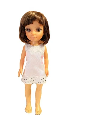 Кукла Famosa 16 дюймов Sun and Sparkles Nancy белое платье длинные ресницы - Изображение 1 из 4