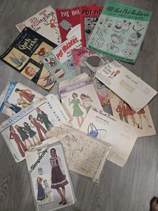 Vintage sewing patterns and Vintage crochet pattern books - Picture 1 of 5