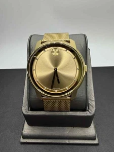 Movado Bold Gold Plated Stainless Steel 01.1.34.6294 Quartz Watch SPB-TS 355093 - Picture 1 of 8