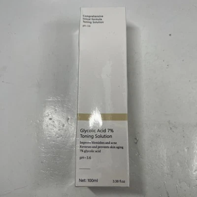 Glycolic Acid 7% Toning Solution Reverses Skin Aging 3.38 oz./100 ml New in Box - Image 1 of 3