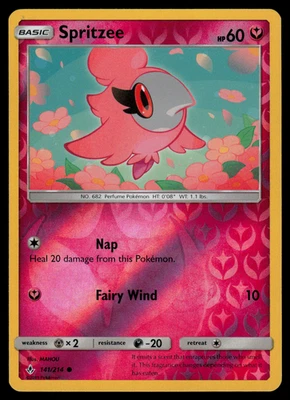 NM/EXC - Pokemon Spritzee 141/214 Unbroken Bonds Reverse Holo Common - Image 1 of 2