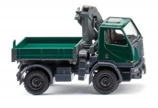 Wiking 036903 Unimog U 20 mit Ladekran - moosgrün 1 87 NEU OVP