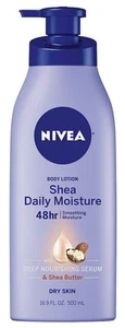 NIVEA Lozione Corpo Idratante Quotidiana al Karitè, Lozione Pelle Secca con Burro di Karitè 16,9 Fl Oz - Foto 1 di 13