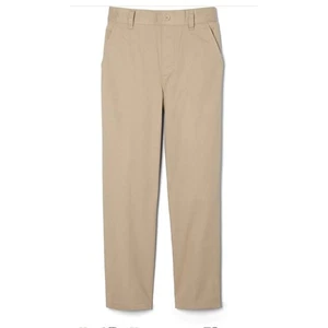 French Toast Uniform Pants Boys Size 6 Beige Pull Relaxed Fit Elastic Waist NEW - Picture 1 of 11