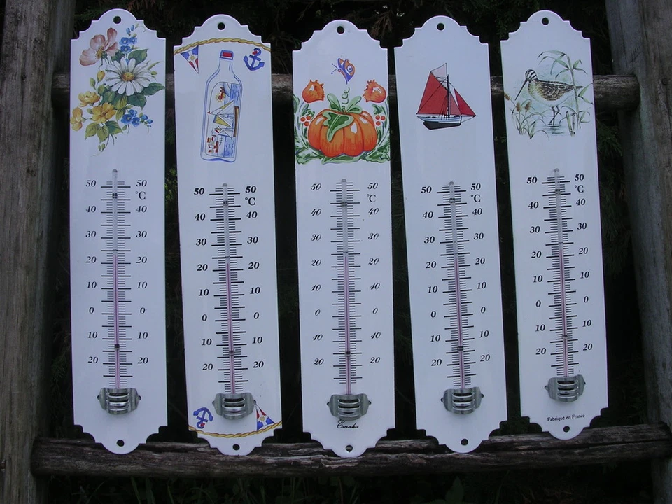 Enamel thermometer 30 cm new 30 models genuine enamel 800 ° C manufacture en France - Image 1 of 1