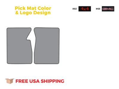 FITS 1960-1965 GMC 1000 Series Floor Mat 2pc Loop Foto 1 de 4