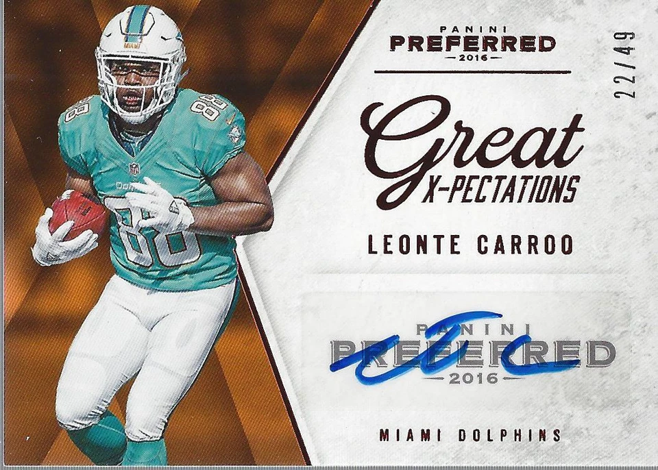 2016 Panini Preferred #358 Leonte Carroo GX Auto /49 - NM-MT - Image 1 of 1