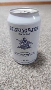 ANHEUSER BUSCH Donated DRINKING WATER 12 OZ.  ALUMINUM Full Can