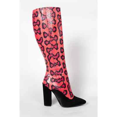 BOTAS GIAMBATTISTA VALLI PIEL SERPIENTE ROJAS TALLA 39 Foto 1 de 4