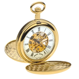 Gold Plated Double Hunter Pocket Watch by Mount Royal - Model No. B27 - Picture 1 of 1