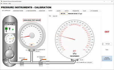 APLICACIÓN DE SOFTWARE DE SIMULACIÓN DE CALIBRACIÓN DE INSTRUMENTOS DE PRESIÓN Foto 1 de 4