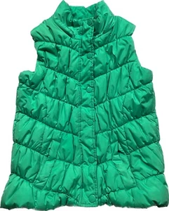 Puffer Vest Big Kids Girls XL 14 16 Green - Picture 1 of 10