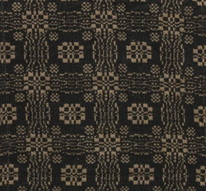 Gettysburg Table Runner - BLACK and TAN 56" x 14" Primitive Farmhouse - Picture 1 of 2