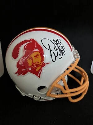 TAMPA BAY BUCCANEERS WARREN SAPP SIGNED MINI HELMET JSA COA AUTHENTIC AUTOGRAPH - Image 1 of 2