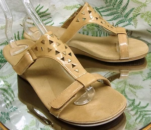 VIONIC MAGGIE BROWN SANDALS SLIP ONS SLIDES DRESS SHOES HEELS US WOMENS SZ 9 M - Picture 1 of 10