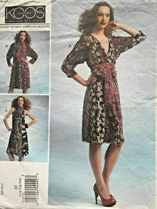 VOGUE Misses' Kleid Koos Van Den Akker Muster V1301 Größe L-XXL UNGESCHNITTEN - Bild 1 von 2