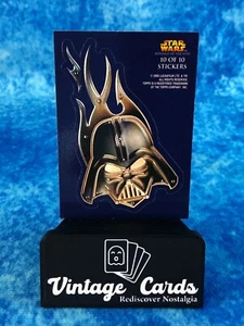 Star Wars: Revenge of the Sith #10of10 Darth helmet Die-Cut Sticker SINGLE Card - Picture 1 of 2