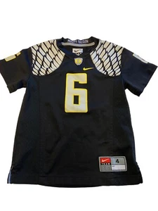 Boys NIKE Black #6 De'Anthony Thomas Wings Jersey Sz 4 - Picture 1 of 3