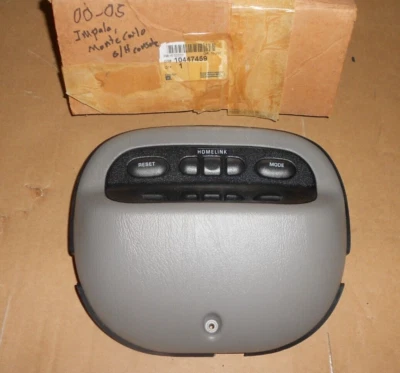 Novo console aéreo NOS GM 2000-05 Chevy Impala, Monte Carlo fabricante de equipamento original # 10447459 - Imagem 1 de 3