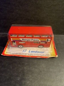 Vintage 1980 Matchbox Lesney 17 Londoner on Card NOS Rare Vertical Package - Picture 1 of 8