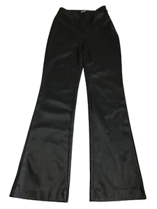 WILFRED Aritzia Black Faux Leather Flare Leg Pants Womens sz 4 - Picture 1 of 8