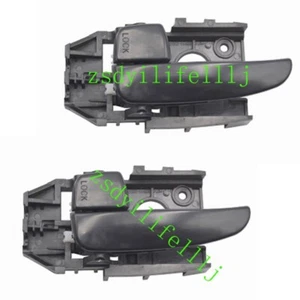 2x For Hyundai Elantra 2004 2005 2006 Front Rear Left LH Door Inner Handle Black - Foto 1 di 1