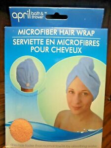April Bath & Shower Microfiber Hair Wrap-Towel Dries Hair Faster-Peach Color 101