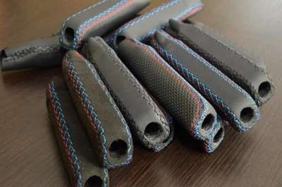 Handle ebrake BMW M5 M3 E31 E32 E12 E21 E23 E24 E3 E34 E36 Z3 LEATHER ALCANTARA - Image 1 of 4