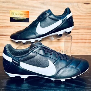 Nike Premier III FG Men's Soccer Cleats Leather Size 10 Black NEW AT5889-010 - Picture 1 of 10