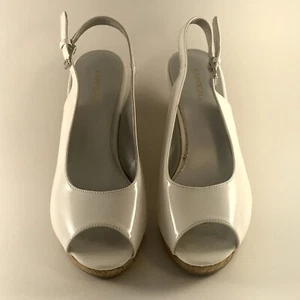 X-Appeal Keilabsatz-Sandalen Bianca-Stil weiß Damengröße 9 gebraucht guter Zustand - Bild 1 von 8