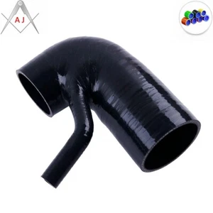 Black For Alfa Romeo 147 156 GTA GT Coupe 3.2 V6 Silicone Air Intake Duct Hose - Picture 1 of 6