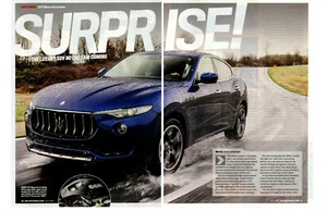 2017 MASERATI LEVANTE ~ GREAT 3-PAGE ARTICLE / AD - Imagen 1 de 1
