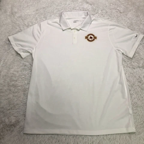 Nike Golf Texas State University Bobcats Polo Shirt Mens 2XL  XXL White Cover