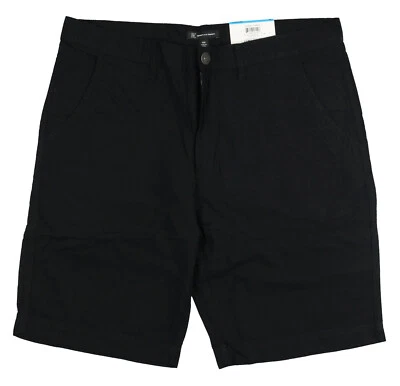 Pantalones Cortos INC International Concepts Roggen Frente Plano 10" Talla 36 Negro Profundo Foto 1 de 2