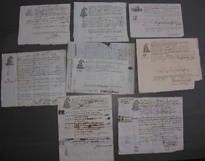 Cannes. 7 Connaissements Tartanes Capitaines Isnard, Yraud,Comte de Cannes, 1791 - Bild 1 von 2