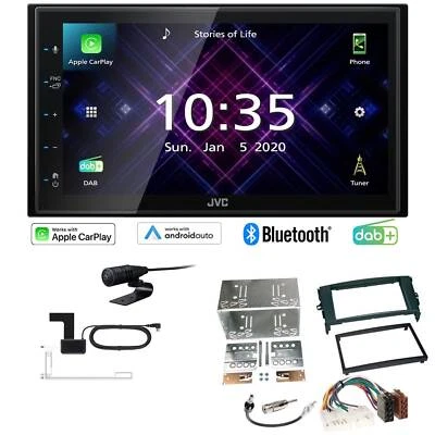 JVC Autoradio Apple CarPlay Android Auto DAB+ für Toyota Auris 2007-2012 schwarz - Bild 1 von 4