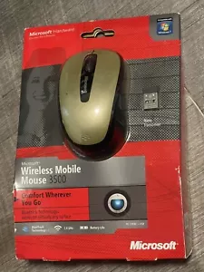 Microsoft Wireless Mobile Mouse 3500 w/ Receiver Bright Gold Model NEW - Picture 1 of 4