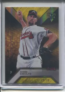 2016 Topps Triple Threads béisbol John Smoltz dorado/99 Atlanta Braves - Imagen 1 de 2
