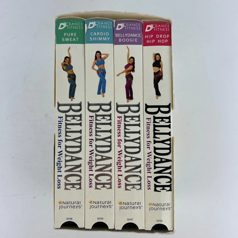 Bellydance Fitness for Weight Loss Rania Cardio/Boogie/Hip Hop/Sweat VHS Box Set - Image 1 of 4