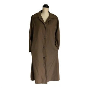 Vintage Glenoit Luxuriant Deep Pile Trench Coat Size M - Picture 1 of 12