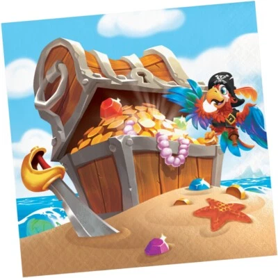 Pirate Treasure Napkins Lunch 16CT - Image 1 of 2